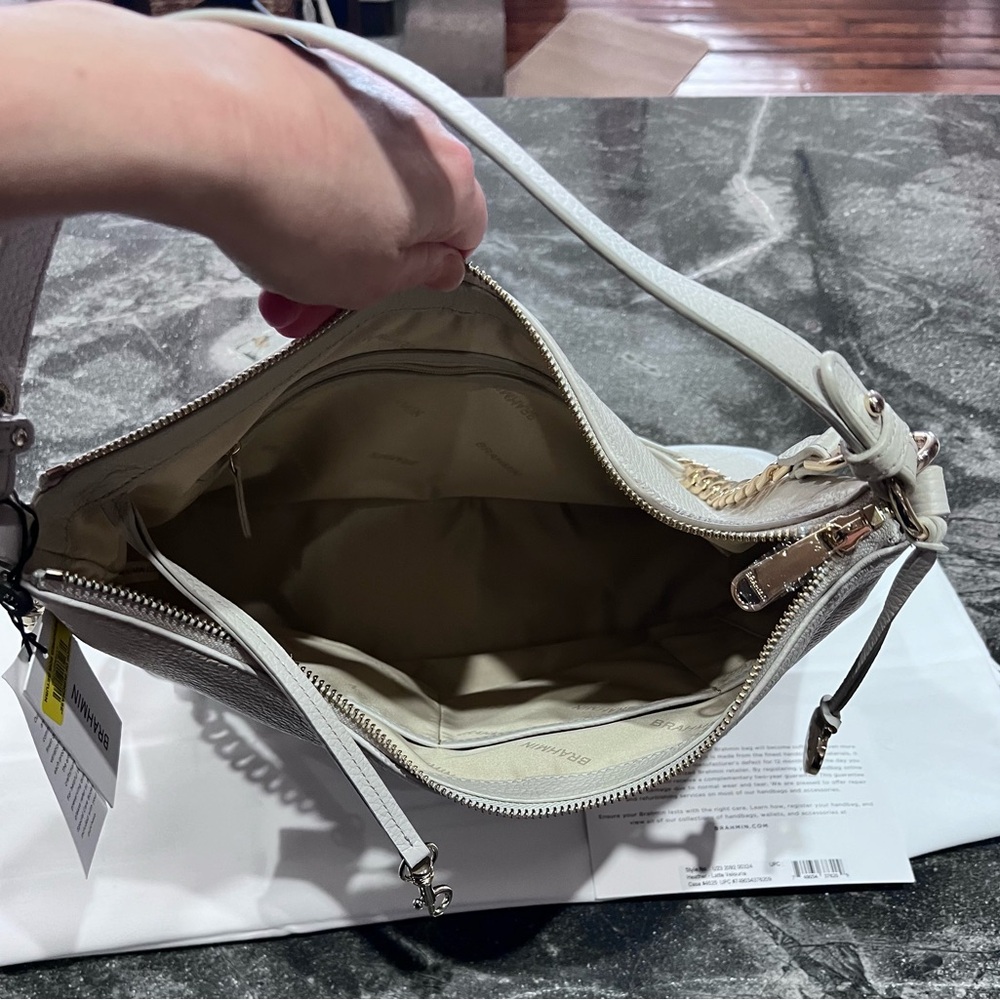 Brahmin Heather Latte Velouria NWT - Picture 3 of 9